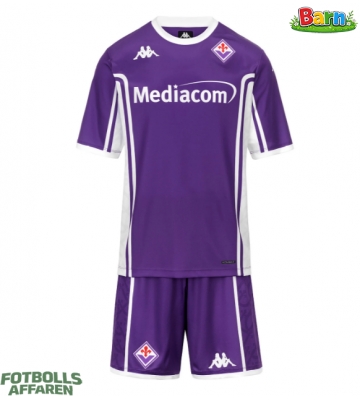 Fiorentina Hemmaställ Barn 2025-26 Kortärmad (+ Korta byxor)